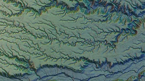 Antoine Dorison and Stéphen Rostain Lidar revealed the enormous 2,500-year-old cities had plazas, ceremonial sites, canals and engineered roads (Credit: Antoine Dorison and Stéphen Rostain)