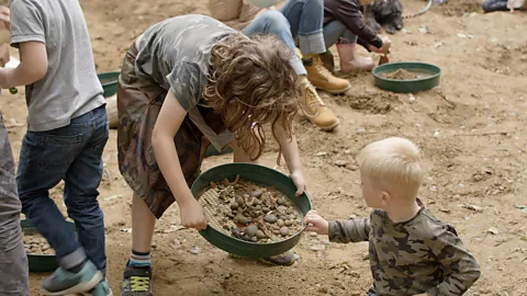 Lesnes Abbey Woods Visitors who dig for fossils at Lesnes Abbey Wood may find shark teeth that date back to the Eocene era (Credit: Lesnes Abbey Woods)