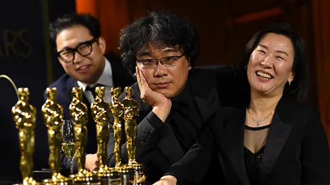 Getty Parasite broke new ground in 2020 as the first non-English language film to win best picture (Credit: Getty)