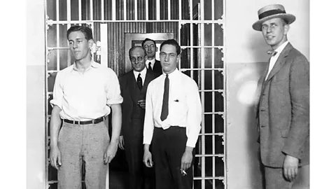 Getty Images Leopold and Loeb in Joliet Prison, Illinois after they were sentenced to life imprisonment plus 99 years for murder and kidnapping (Credit: Getty Images)