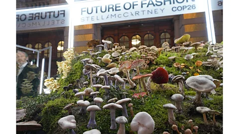 Getty Images At the Cop 26 summit there were talks and exhibits emphasising the importance of mushrooms and fungi in sustainable fashion (Credit: Getty Images)