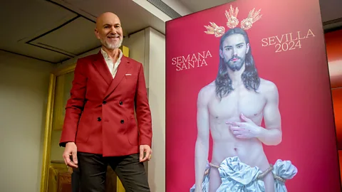 A poster featuring a handsome young Jesus sparks an outcry on social media (Credit: Getty Images)