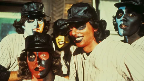 Alamy One of the gangs, The Baseball Furies, wear baseball uniforms and have brightly coloured 'warpaint' on their faces (Credit: Alamy)