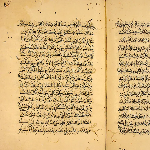 Ahamed Zubair Arwi script employs a modified alphabet of Arabic, but the words and their meanings are borrowed from the local Tamil dialect (Credit: Ahamed Zubair)