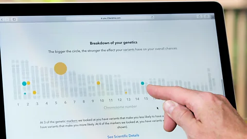 Alamy The information that at-home DNA testing companies provide to their users can give information about genetic heritage and some health indicators (Credit: Alamy)