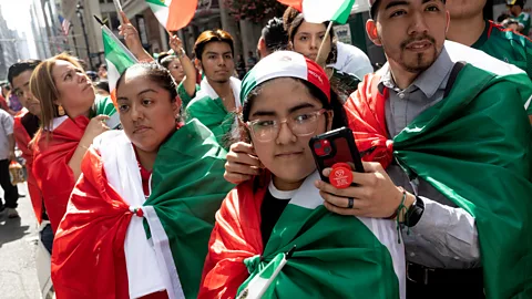 Getty Images New York City's Mexican-American community celebrates Mexico's Independence at the annual Mexico Day Parade (Credit: Getty Images)