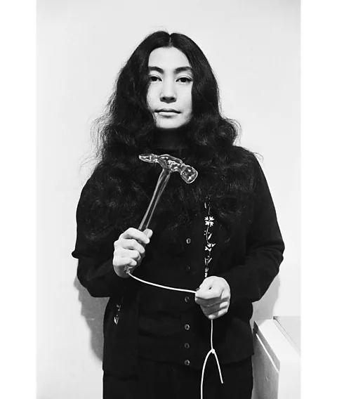 Clay Perry Yoko Ono with Glass Hammer, from a 1967 exhibition at London's Lisson Gallery (Credit: Clay Perry)
