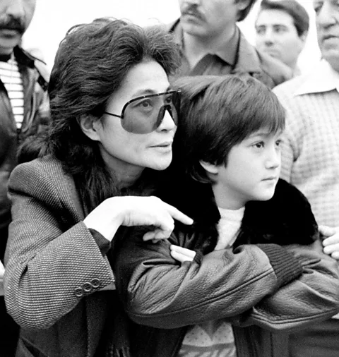 Getty Images Sean Ono Lennon photographed with his mother Yoko Ono in 1983 (Credit: Getty Images)