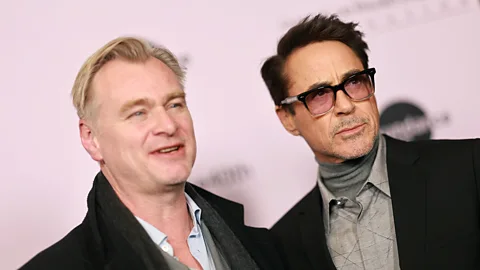 Getty Images Oppenheimer director Christopher Nolan and Robert Downey Jr