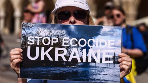 Getty Images Ukraine is pushing to include "ecocide" in the crimes recognised by the Rome Statute of the International Criminal Court (Credit: Getty Images)