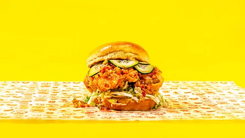 Andy Aguirre 3LP in Chicago's South Wabash area serves Chinese American cuisine, and one of Chef Mauro's favourite unique chicken sandwiches (Credit: Andy Aguirre)