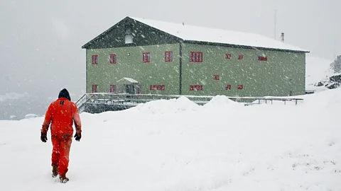 British Antarctic Survey The conditions at Rothera Research Station can be harsh, but "winterers" still have a job to do (Credit: British Antarctic Survey)