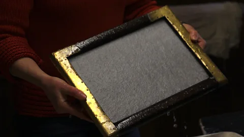 Emily Monaco Durand Viyer is a seventh-generation papermaker who leads demonstrations in the nearby village of Brousses-et-Villaret (Credit: Emily Monaco)