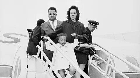 Getty Images Bernice Albertina with mother, Coretta Scott, and uncle, AD King, shortly after the assassination of her father, Martin Luther King Jr (Credit: Getty Images)