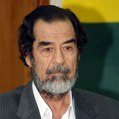 Photo of Iraqi President Saddam Hussein