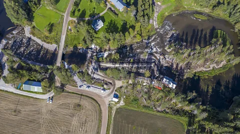 Mikko Nikkinen / Storymakers 2021 aerial view dismantling dam finland (Credit: Mikko Nikkinen / Storymakers 2021)