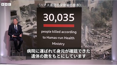 ガザで3万人超が殺されたと現地当局、イスラエルは戦闘員1万3千人を殺害と 数字が示すものは - BBCニュース