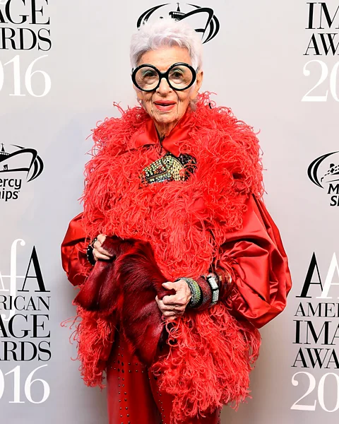 Getty Images 'You've only got one trip, you have to remember that,' said Apfel, whose unique dress sense brought joy to those around her (Credit: Getty Images)