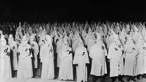 Ku Klux Klan meeting at night, near Washington DC, 1922