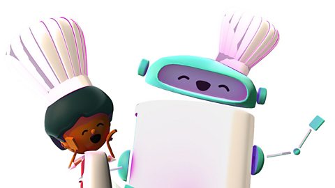 A boy and his robot chef