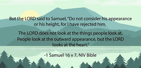 The Bible teaches that man looks at the outward appearance, but God looks at the heart