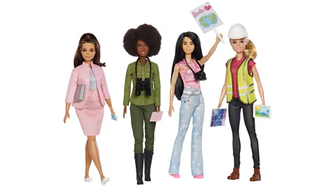 Mattel Inc In 2022, Mattel Inc released a series of four Eco-Leadership Team Barbies (Credit: Mattel Inc)