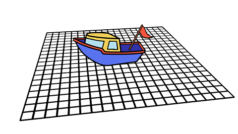 A 3D boat model