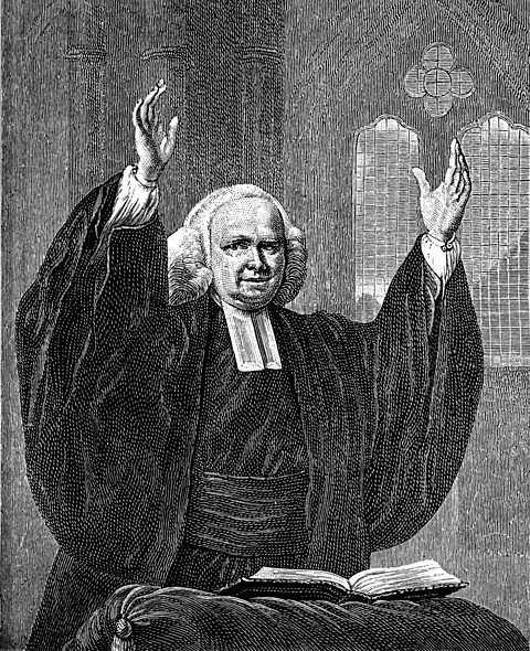 George Whitfield, 18th century Church of England preacher and a leading Methodist.