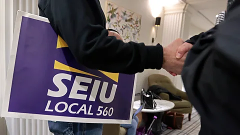 Getty Images Dartmouth's men's basketball players are now represented by Service Employees International Union (SEIU) Local 560 (Credit: Getty Images)