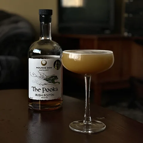 Mourne Dew Distillery This poitín cocktail is made with ginger beer and fresh ginger juice (Credit: Mourne Dew Distillery)