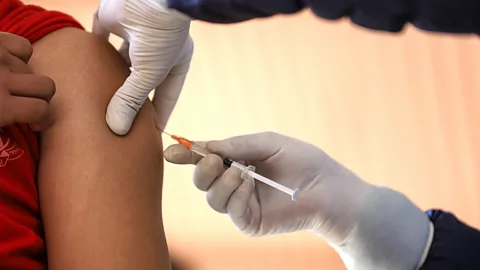 Getty Images More than 97 percent of those who have had their two shots of the measles vaccine never get the disease (Credit: Getty Images)