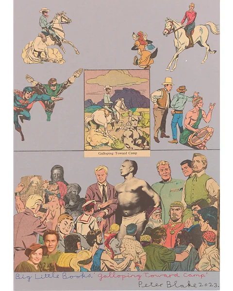 Courtesy the artist and Waddington Custot Big Little Books: 'Galloping Towards Camp' (2023) reflects Blake's interest in comics and US pop culture  (Credit: Courtesy the artist and Waddington Custot)