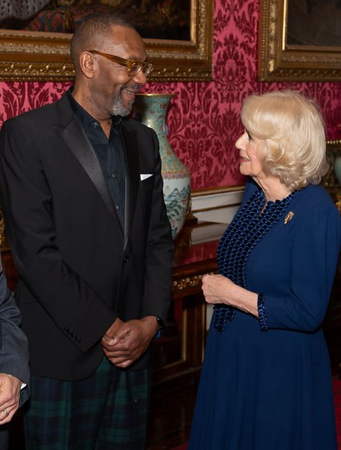 Sir Lenny Henry meets Her Majesty The Queen