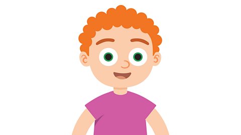 An illustration of a young boy smiling.