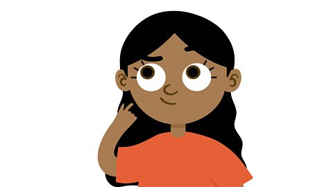 An illustration of a young girl thinking.