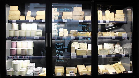 Emily Monaco At La Laiterie de Paris, Pierre Coulon produces and ages rich cow's milk Saint-Félicien and an assortment of goat cheeses (Credit: Emily Monaco)