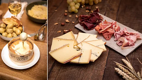 Monbleu Cheese-focused restaurant Monbleu specialises in a range of cheese offerings, from simple cheese plates to raclette and à la carte dishes (Credit: Monbleu)