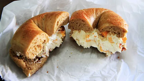 Alamy Bagel lovers on the Upper West Side can find delicious bagels from this classic hole in the wall eatery (Credit: Alamy)