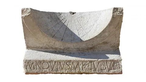 Alessandro Launaro The sundial discovered at Interamna Lirenas divides up the available daylight into hours that vary in length with the seasons (Credit: Alessandro Launaro)