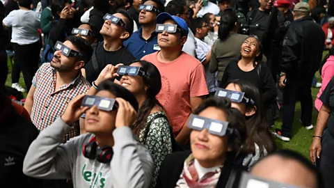 Mexico Solar Eclipse Watchers