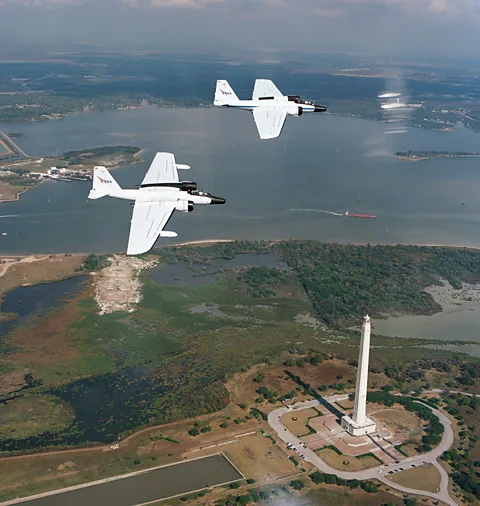 Nasa Nasa's WB-57s are a much-developed version of a type first built as abomber for the Royal Air Force in the 1940s (Credit: Nasa)