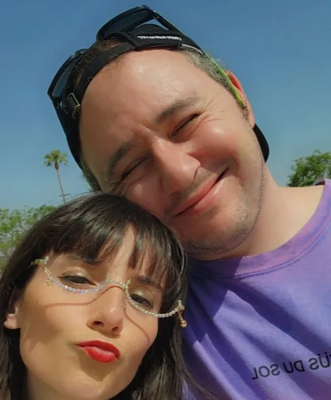 Courtesy of Harry Levin Harry Levin (right) at Coachella (Credit: Courtesy of Harry Levin)