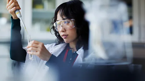 Woman scientist at work