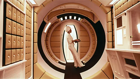 Getty Images The film acts as an absurd counterpoint to Stanley Kubrick's metaphysical space epic 2001: A Space Odyssey (Credit: Getty Images)