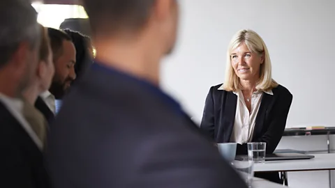 Getty Images Many women say they feel alienated around male leaders while going through the menopause (Credit: Getty Images)