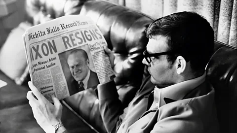 Getty Images The Watergate scandal, which ended in Nixon's resignation, made the film seem right on-the-money (Credit: Getty Images)