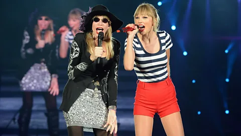 Getty Images Fans have puzzled to work out the inspiration behind tracks written by both Carly Simon (You're So Vain) and Taylor Swift (various) (Credit: Getty Images)