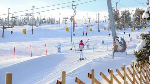 Veera Vihervaara/Ruka As winters warm and snowfall becomes less predictable, ski resorts are having to come up with novel ways to protect snow (Credit: Veera Vihervaara/Ruka)