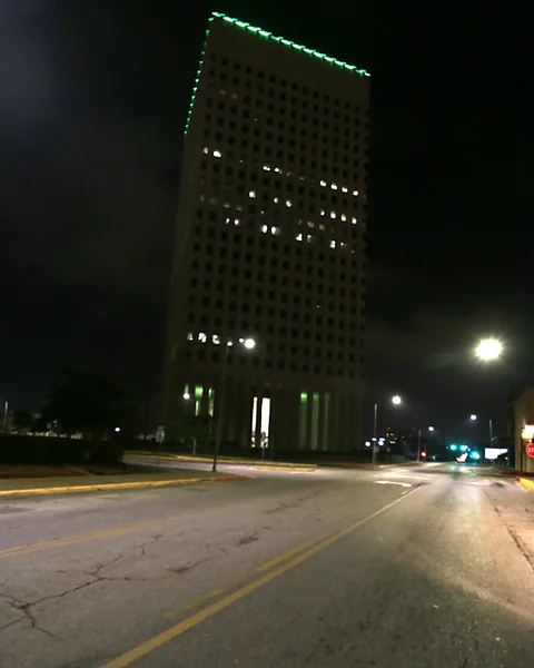 Josh Henderson Turning out more of the lights of the American National building can help save birds' lives (Credit: Josh Henderson)