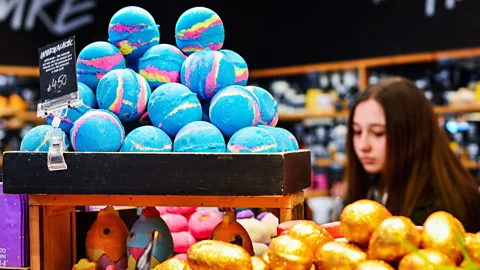 Alamy Some stores, such a global beauty brand Lush, are trying to move towards "naked" products with no packaging (Credit: Alamy)